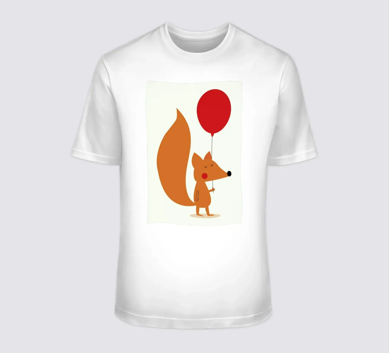 Fox with a Red Balloon t-shirt da Karin Bijlsma