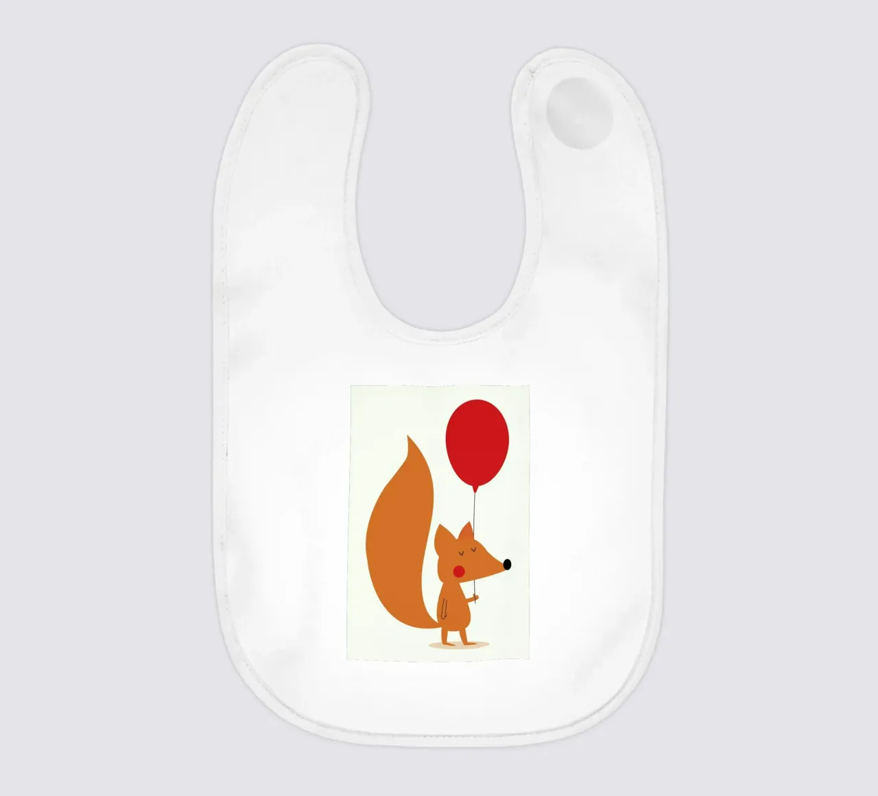 Fox with a Red Balloon bavaglino da Karin Bijlsma