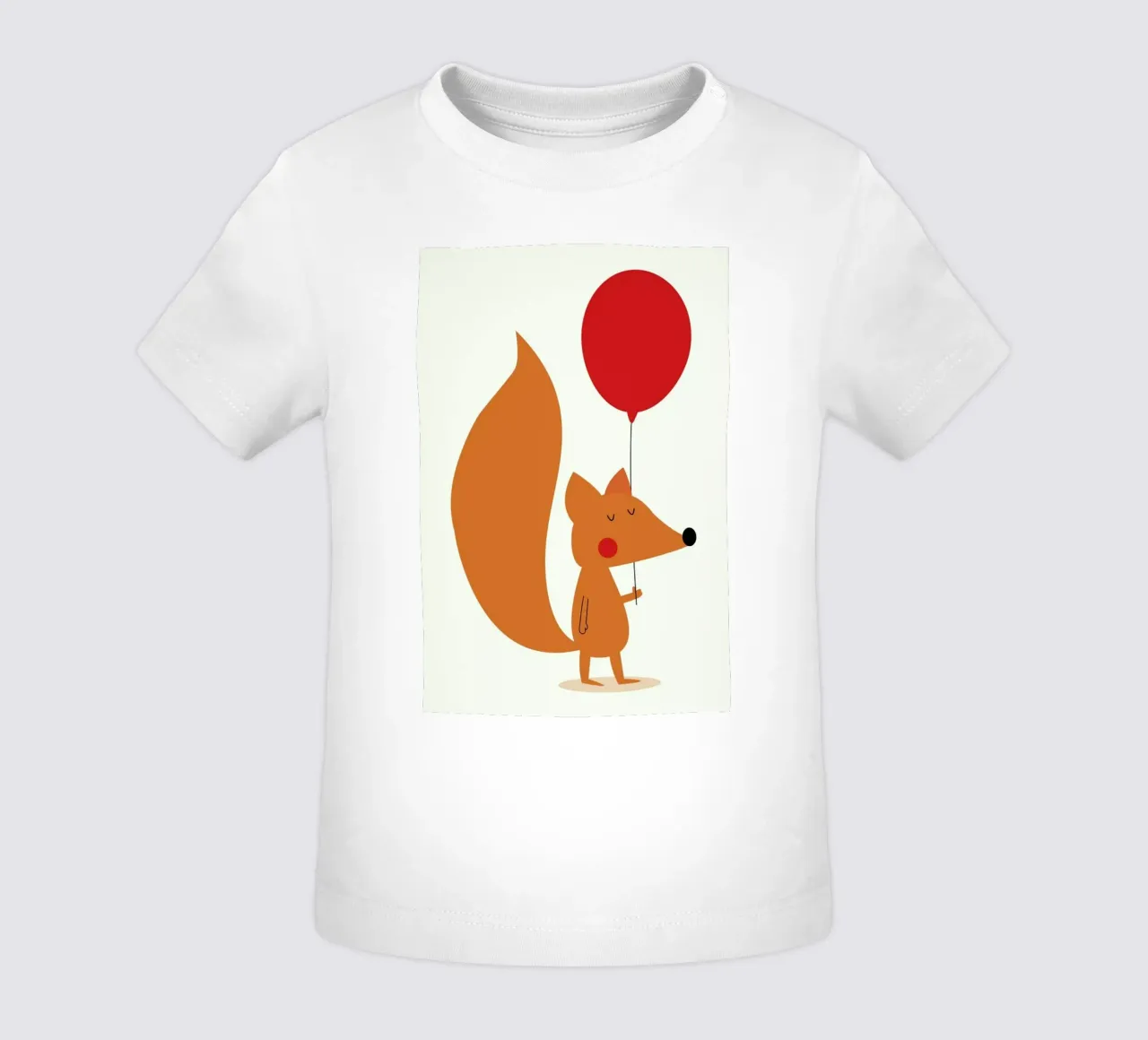 Fox with a Red Balloon maglietta neonato da Karin Bijlsma