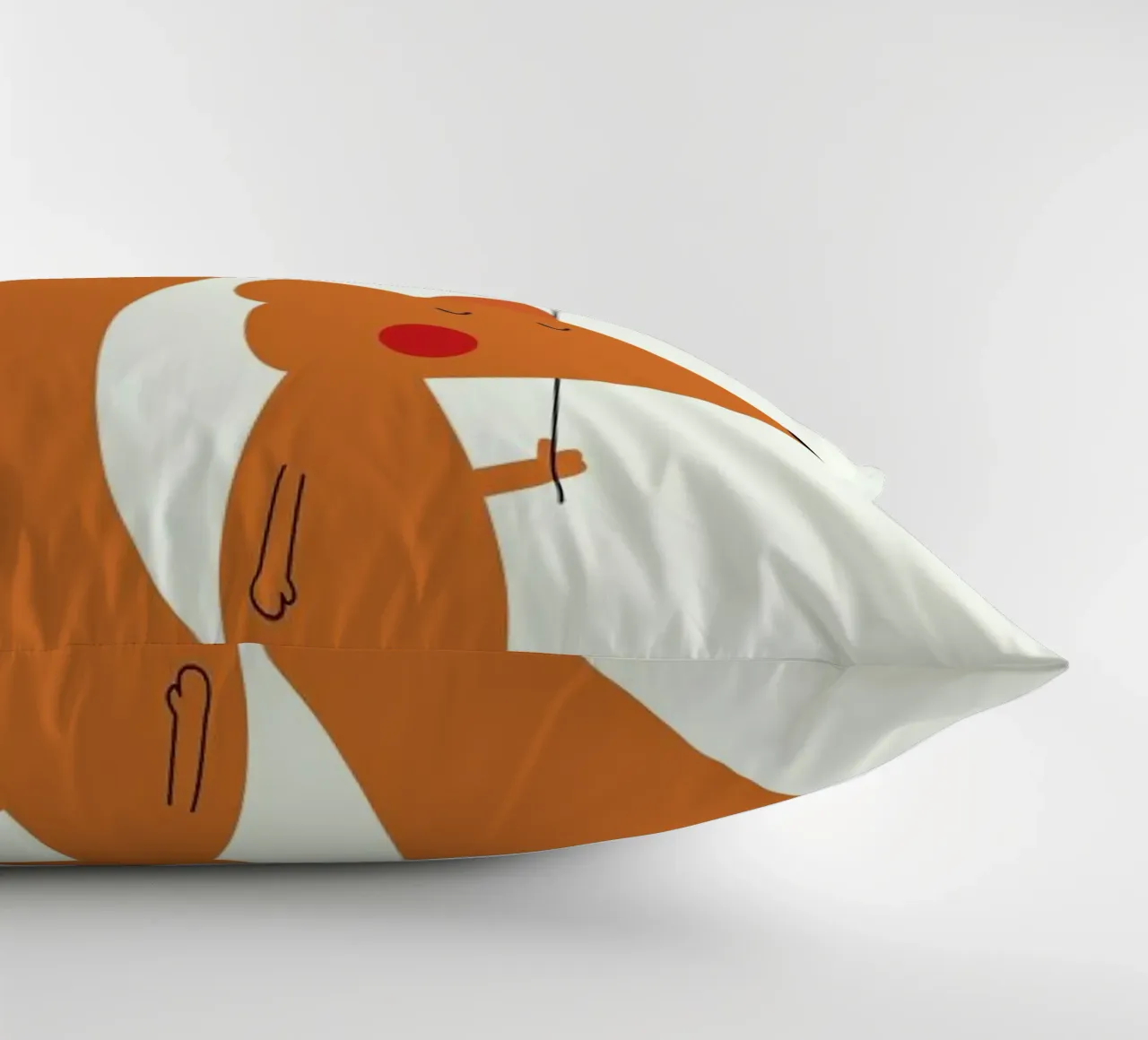 Fox with a Red Balloon cuscino da Karin Bijlsma