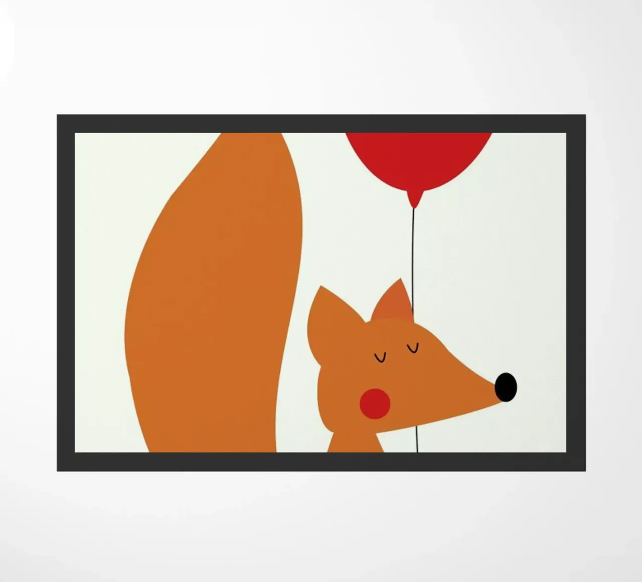 Fox with a Red Balloon zerbino da Karin Bijlsma