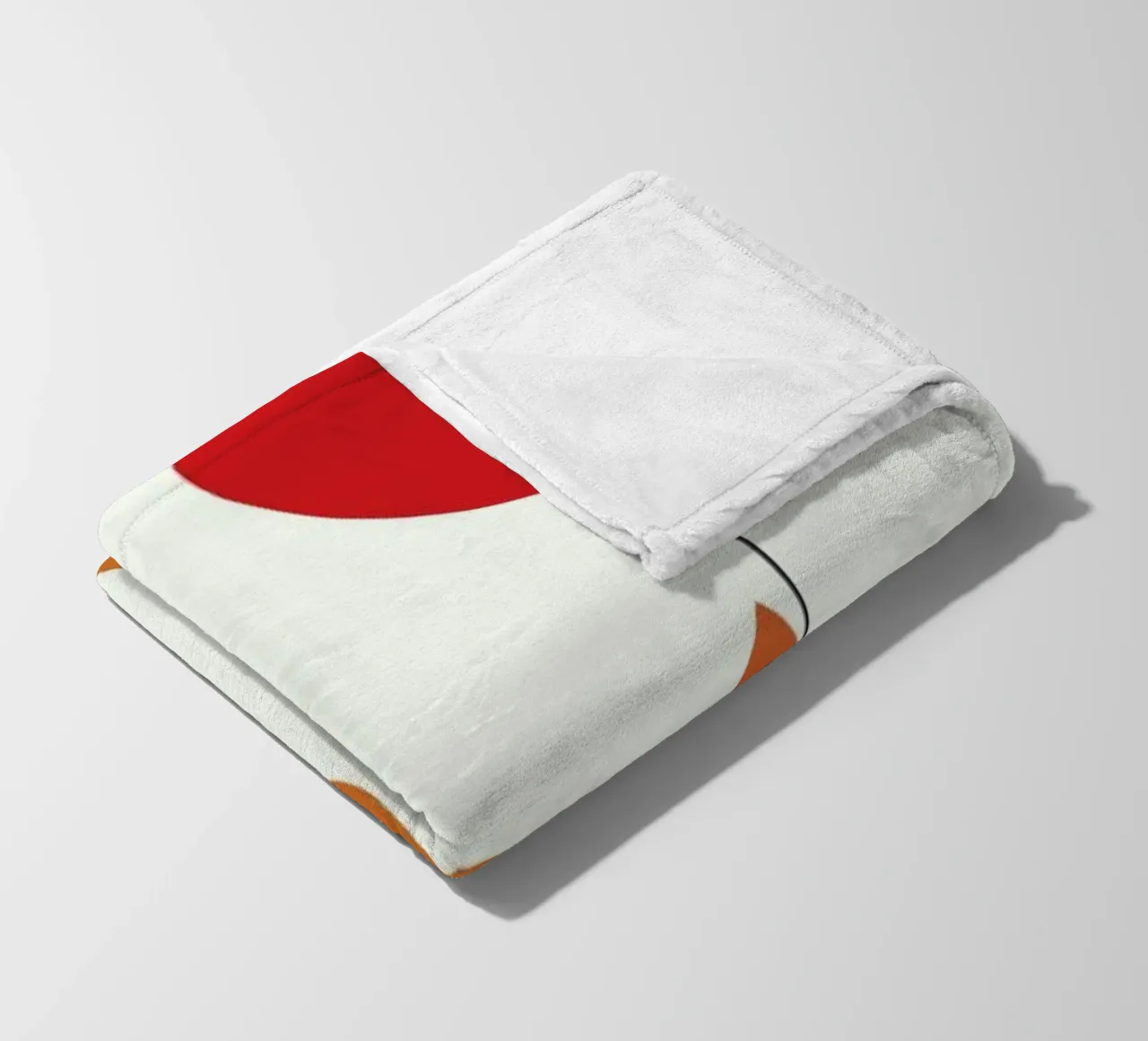 Fox with a Red Balloon coperta in pile da Karin Bijlsma