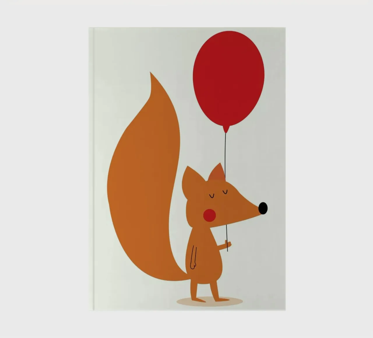 Fox with a Red Balloon notebook by Karin Bijlsma