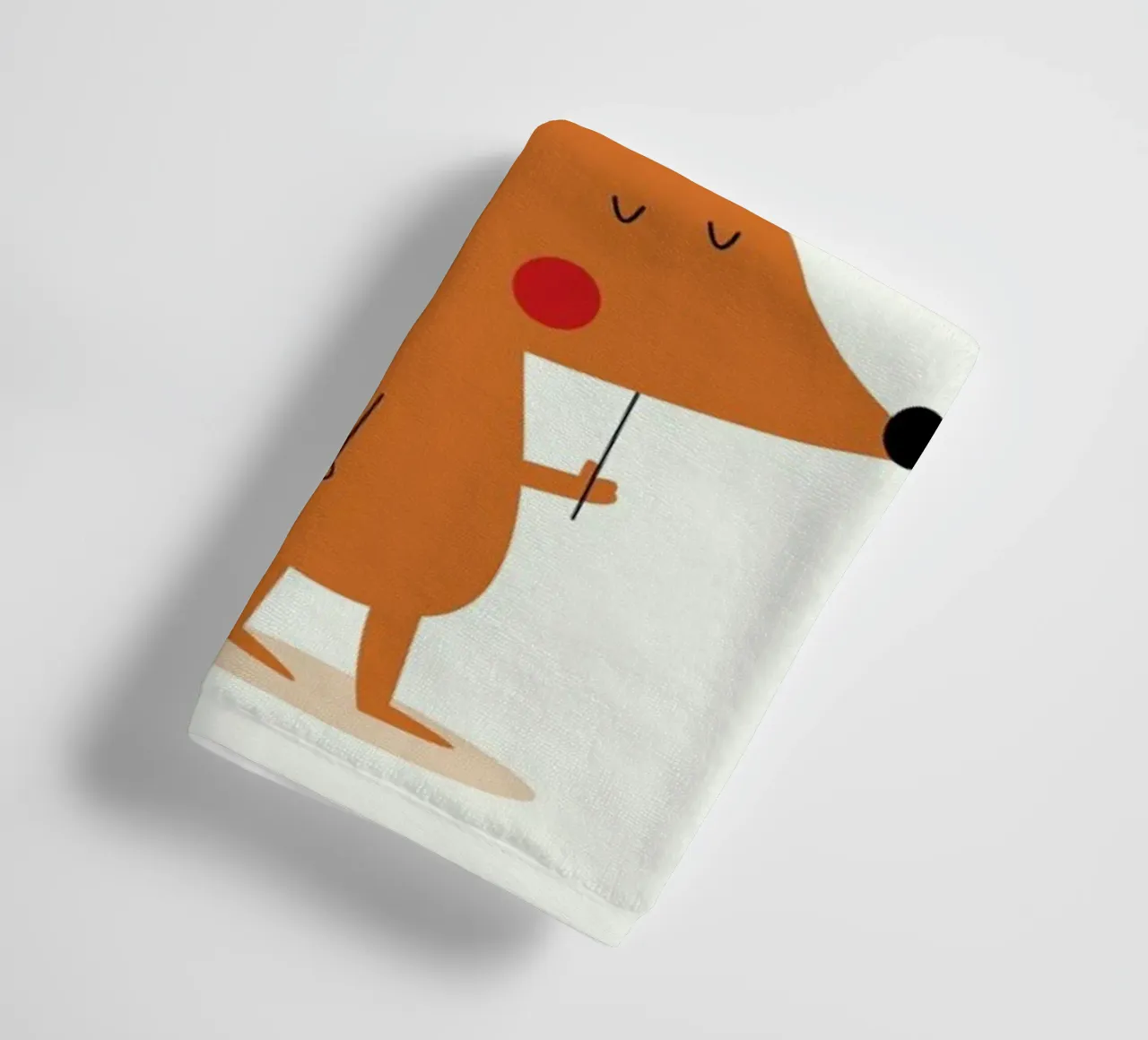 Fox with a Red Balloon asciugamano da bagno da Karin Bijlsma