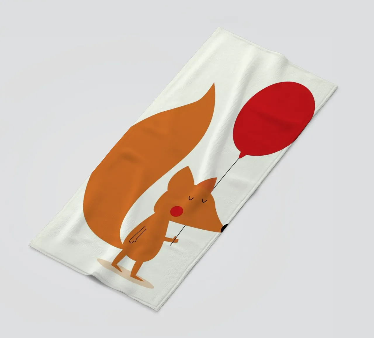 Fox with a Red Balloon telo mare da Karin Bijlsma