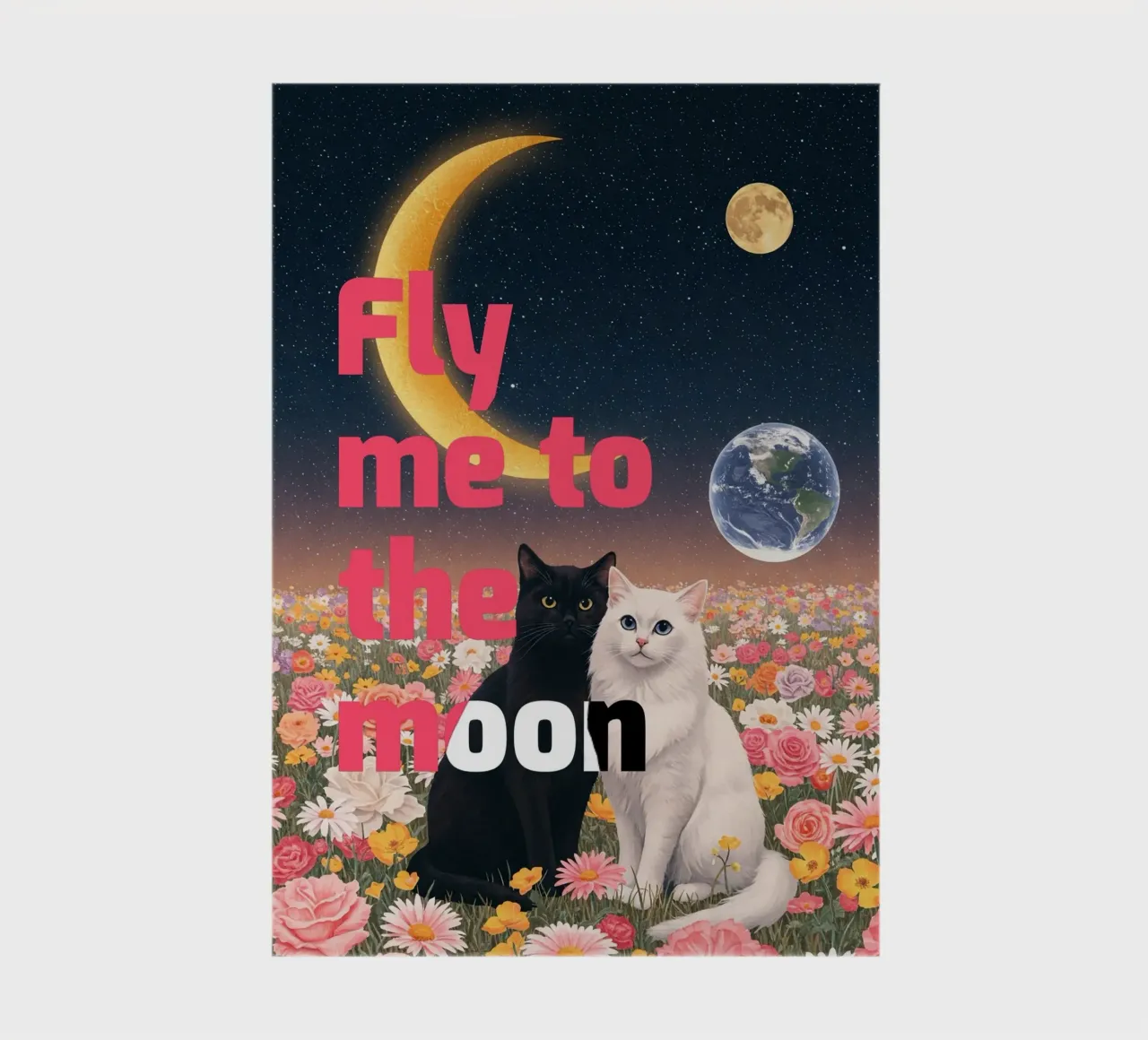 Fly Me To The Moon carnet de notes de catsforyou