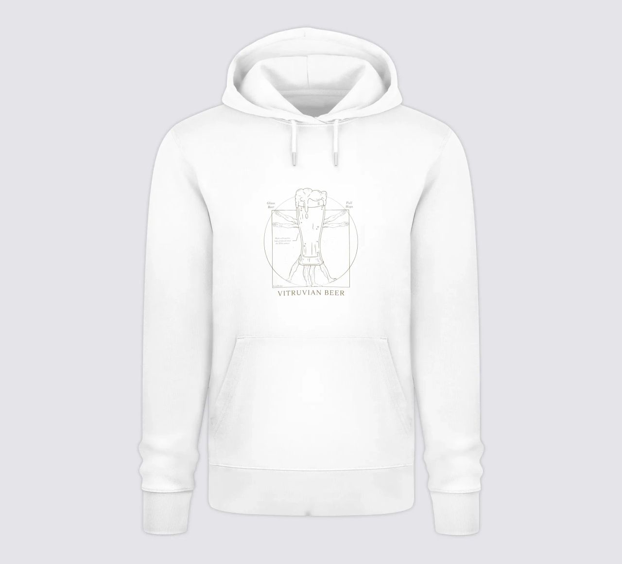Vitruvian Beer felpa con cappuccio da LM2KONE