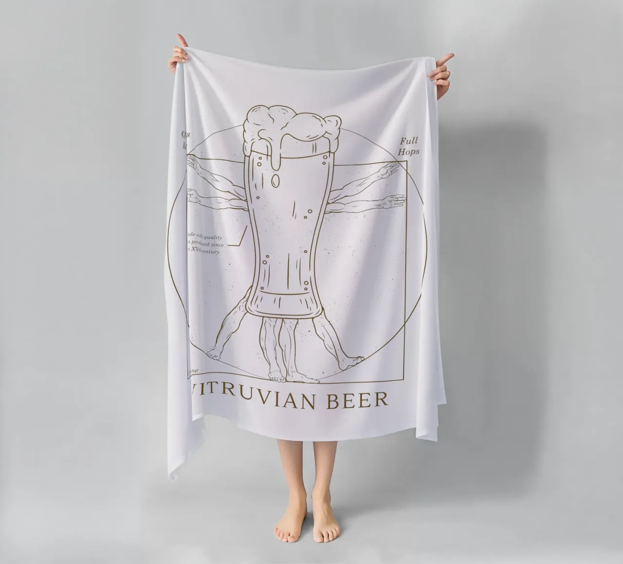 Vitruvian Beer telo mare da LM2KONE
