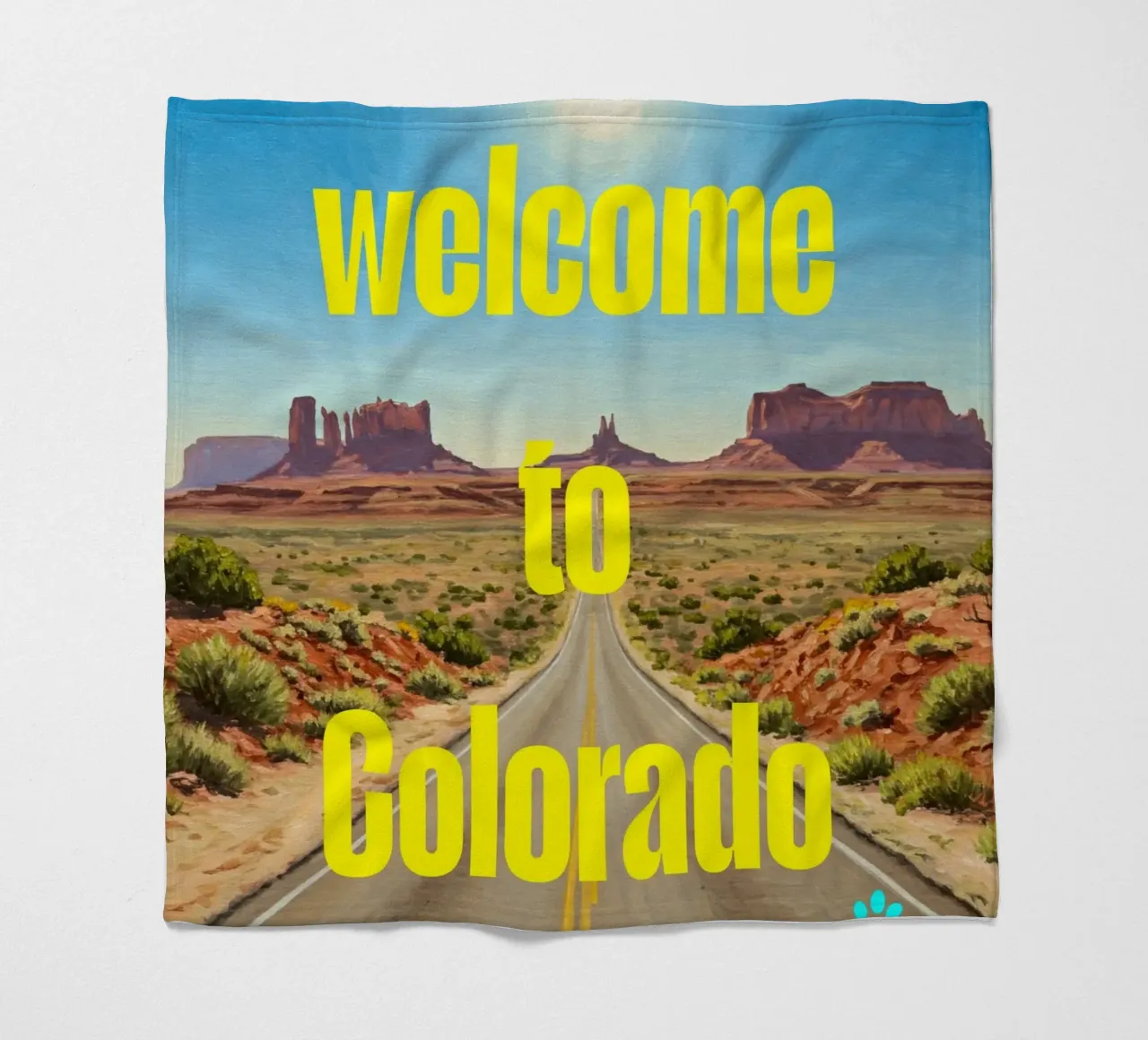 Welcome To Colorado fleece blanket by catsforyou