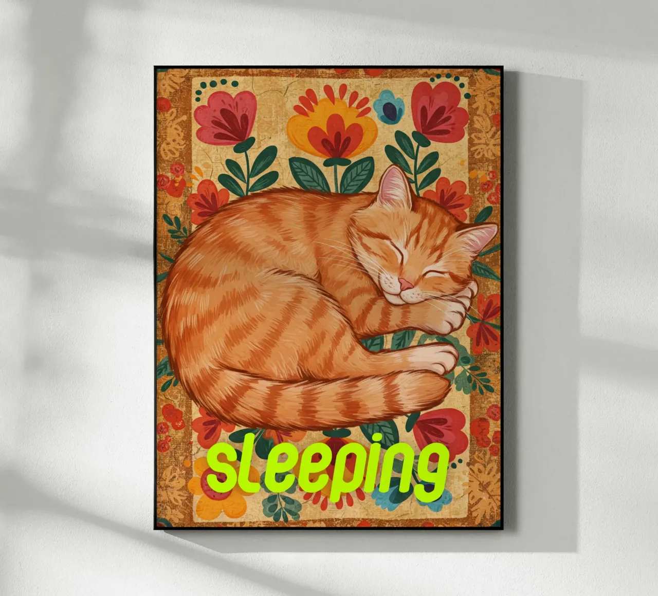 Gatto che dorme plexiglass da catsforyou