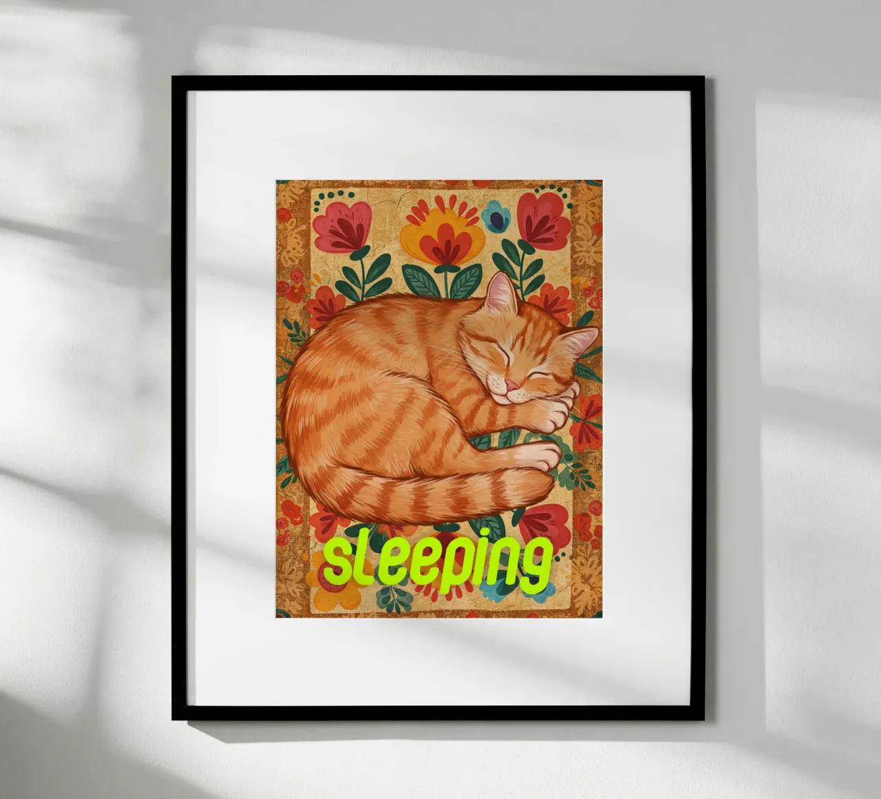 Gatto che dorme carta hahnemühle da catsforyou
