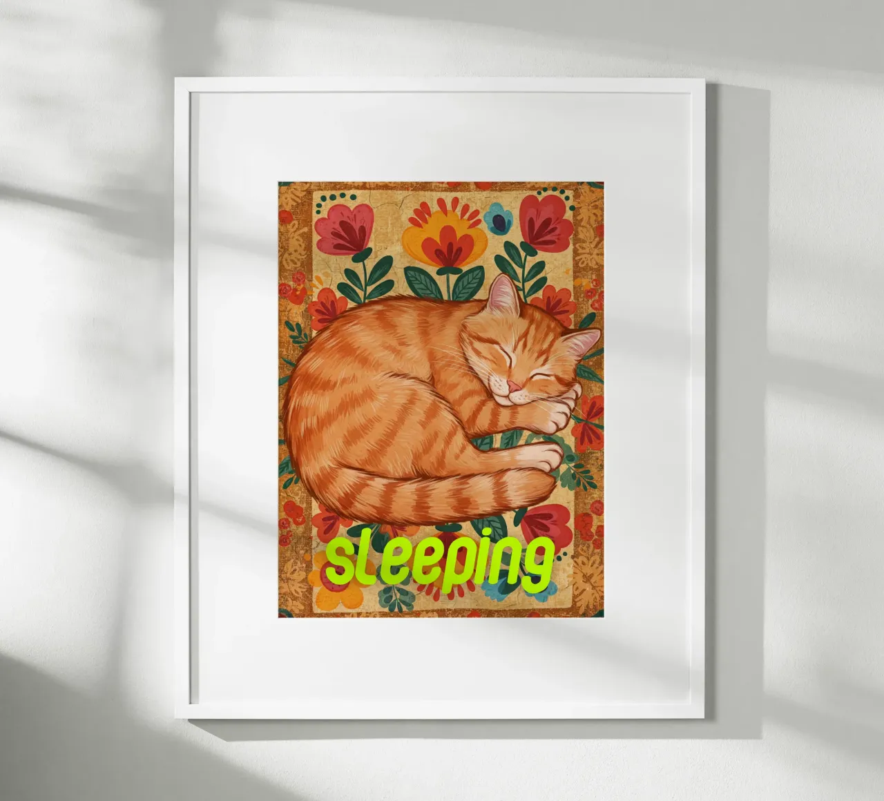Gatto che dorme carta hahnemühle da catsforyou