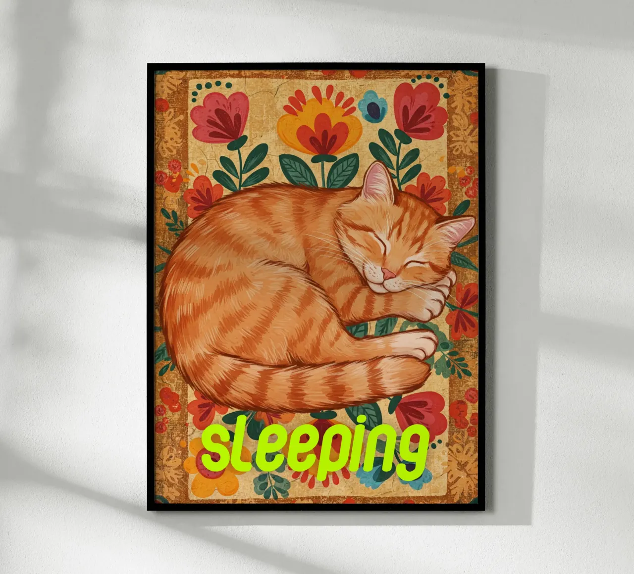 Gatto che dorme carta hahnemühle da catsforyou