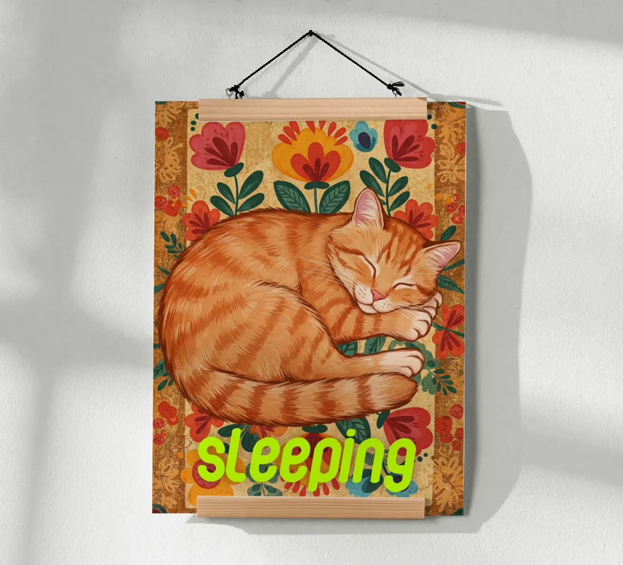 Gatto che dorme carta hahnemühle da catsforyou