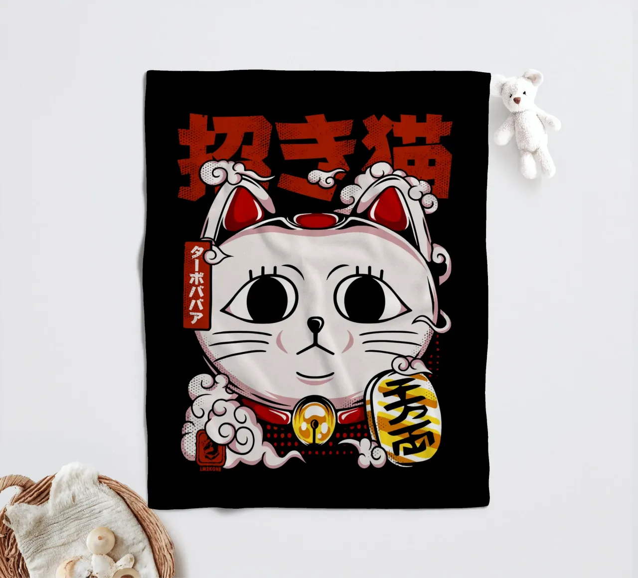 Maneki Neko - Turbo Granny coperta in pile da LM2KONE