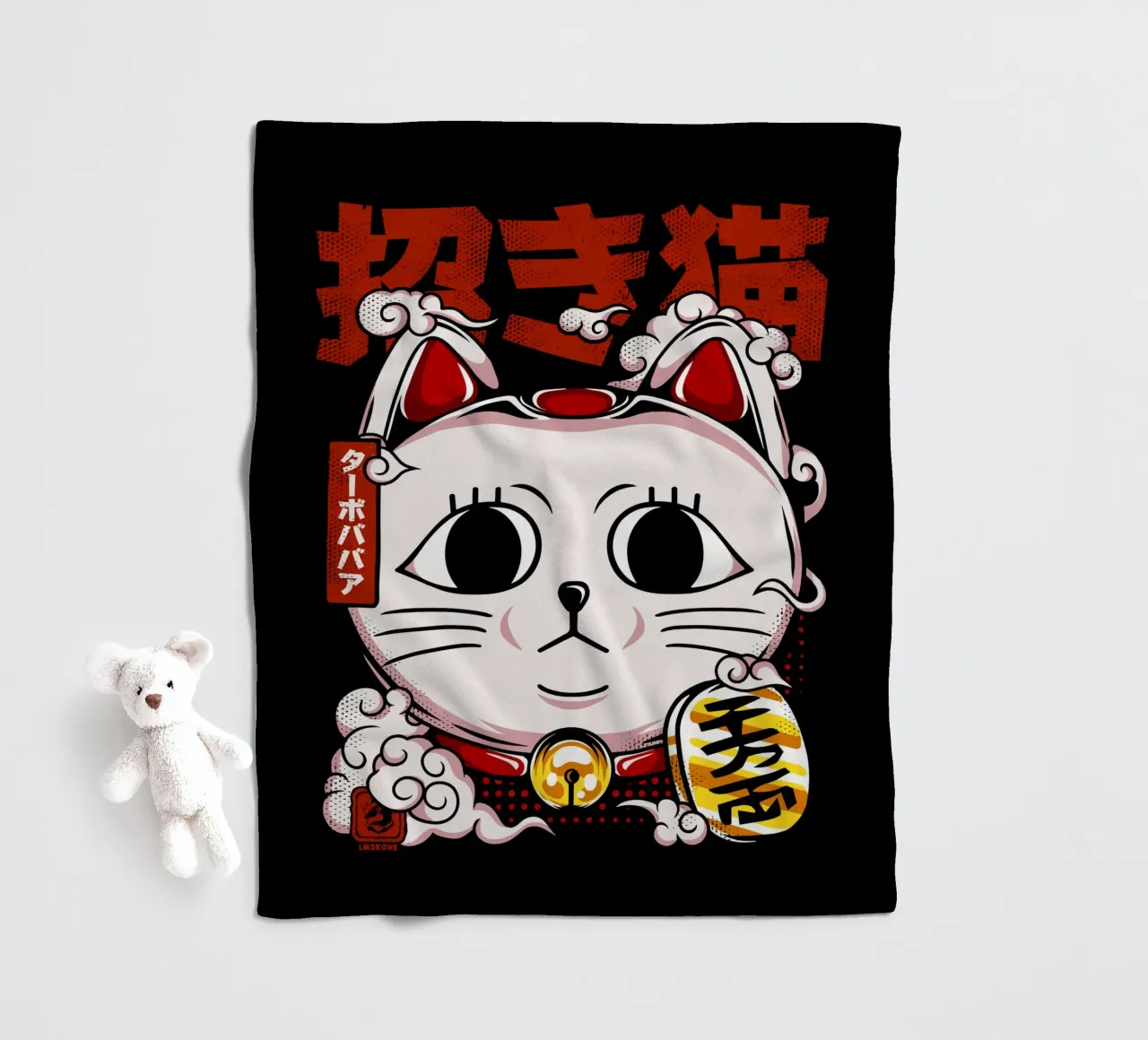 Maneki Neko - Turbo Granny coperta in pile da LM2KONE