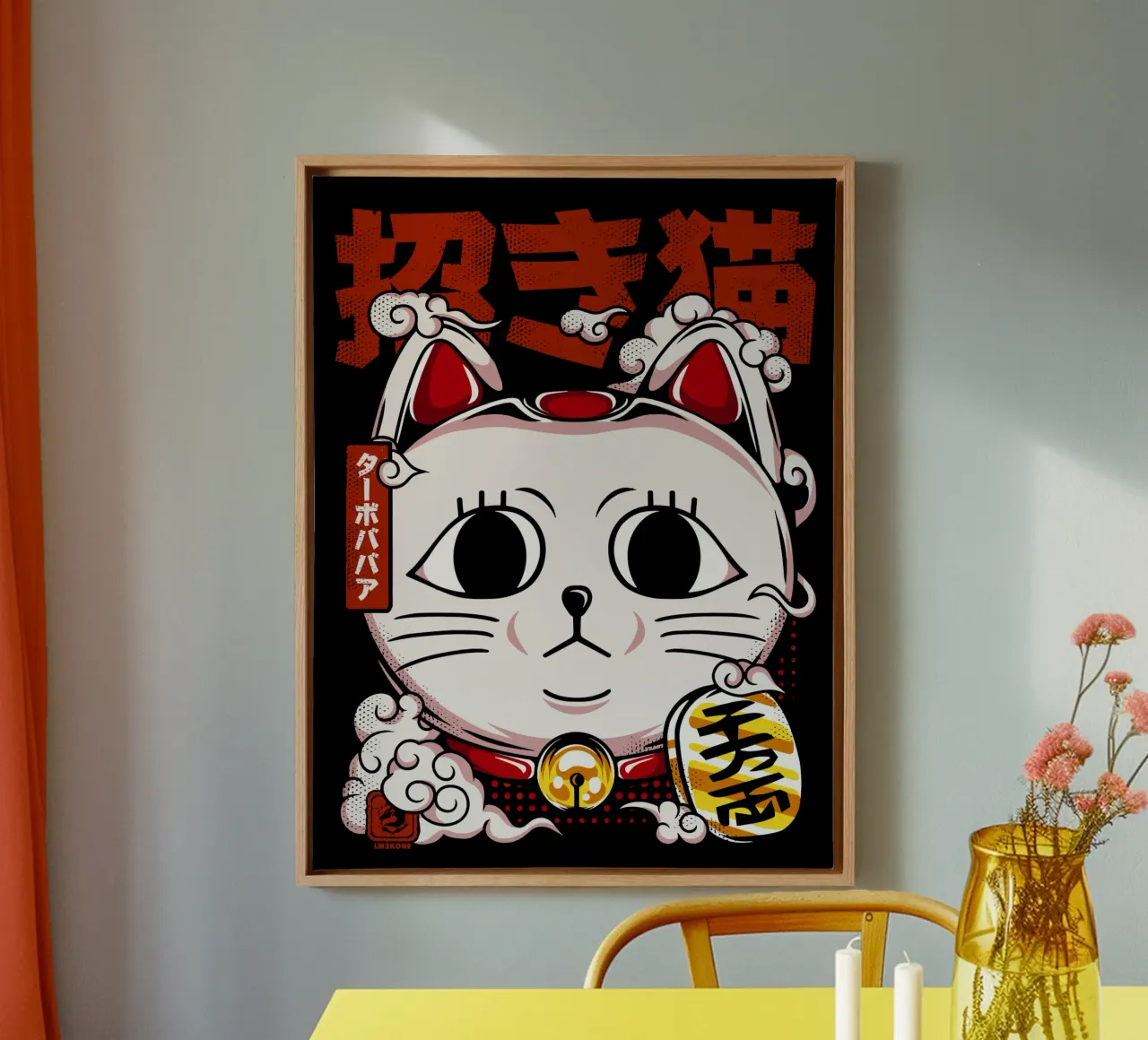 Maneki Neko - Turbo Granny canvas by LM2KONE