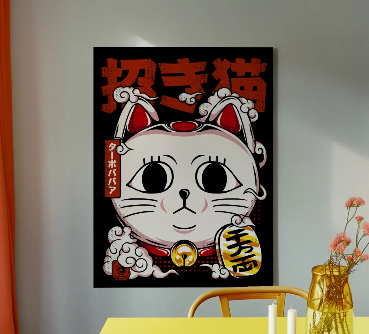 Maneki Neko - Turbo Granny canvas by LM2KONE
