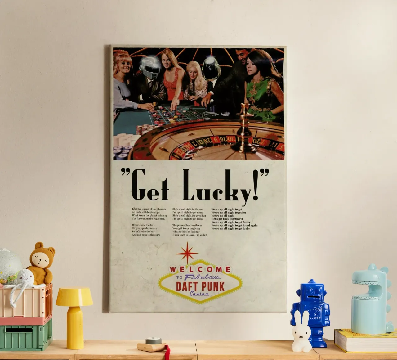 Get Lucky ! tela con Cornice a cassetta da Ads Libitum