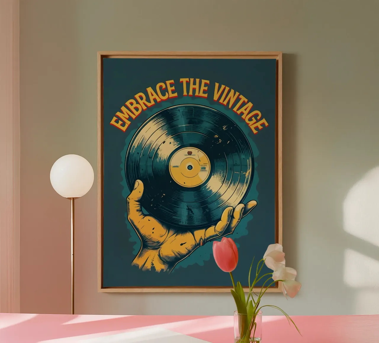 Abbracciare il vintage tela con Cornice a cassetta da RETRO VINTAGE EDITION