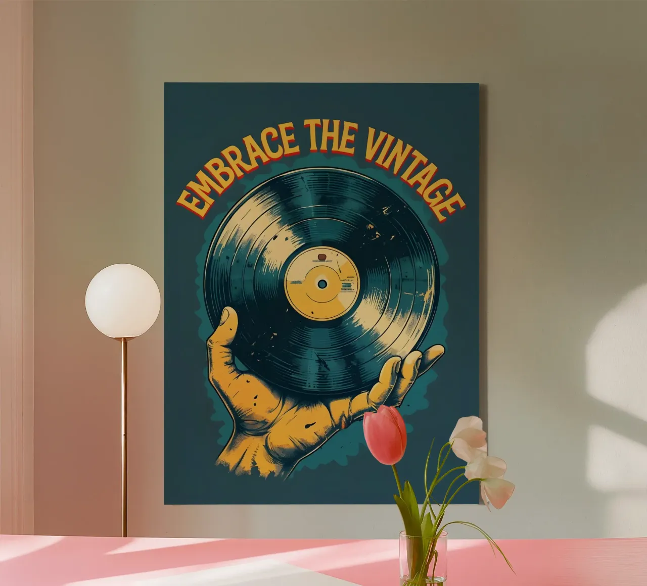 Abbracciare il vintage tela con Cornice a cassetta da RETRO VINTAGE EDITION
