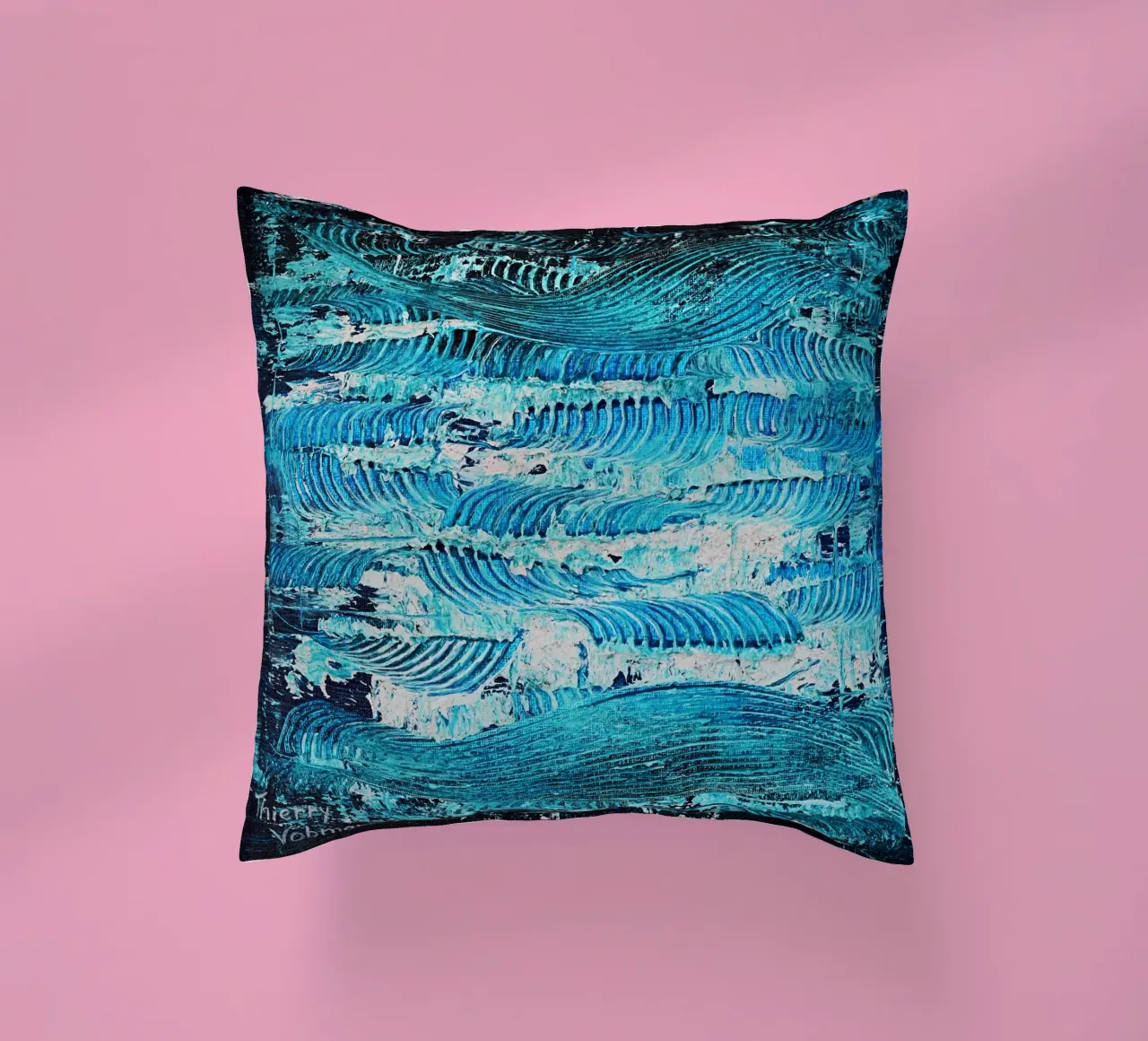 3D DREAM 13 cuscino da Thierry Vobmann Abstract painting
