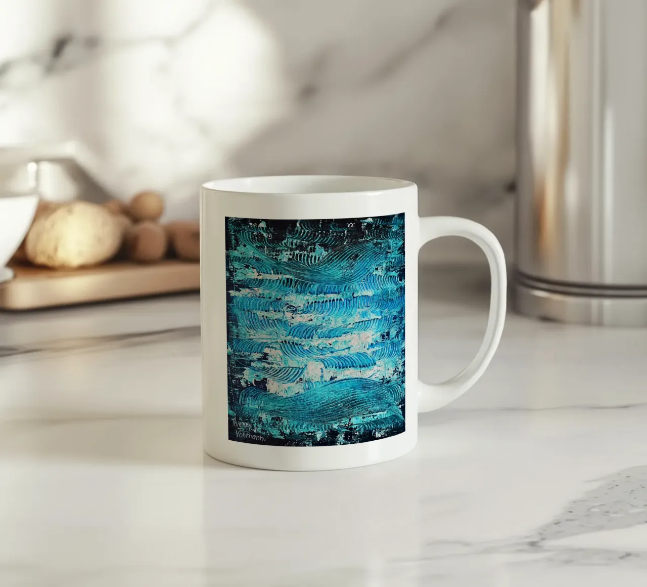 3D DREAM 13 tazza in ceramica da Thierry Vobmann Abstract painting