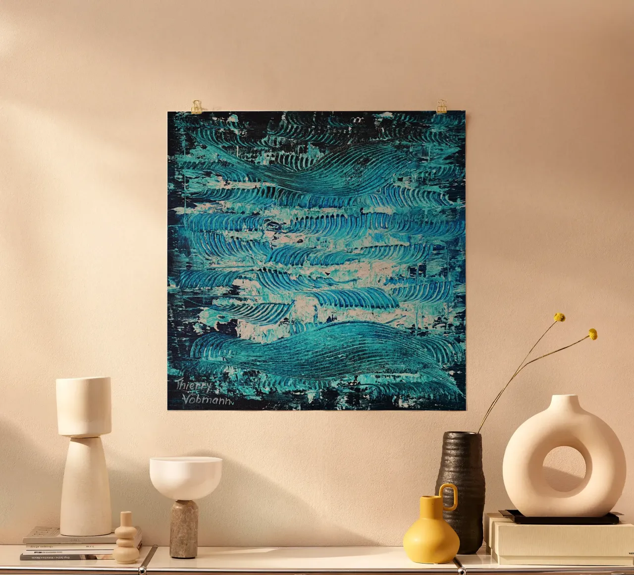 3D DREAM 13 poster con telaio in plastica da Thierry Vobmann Abstract painting