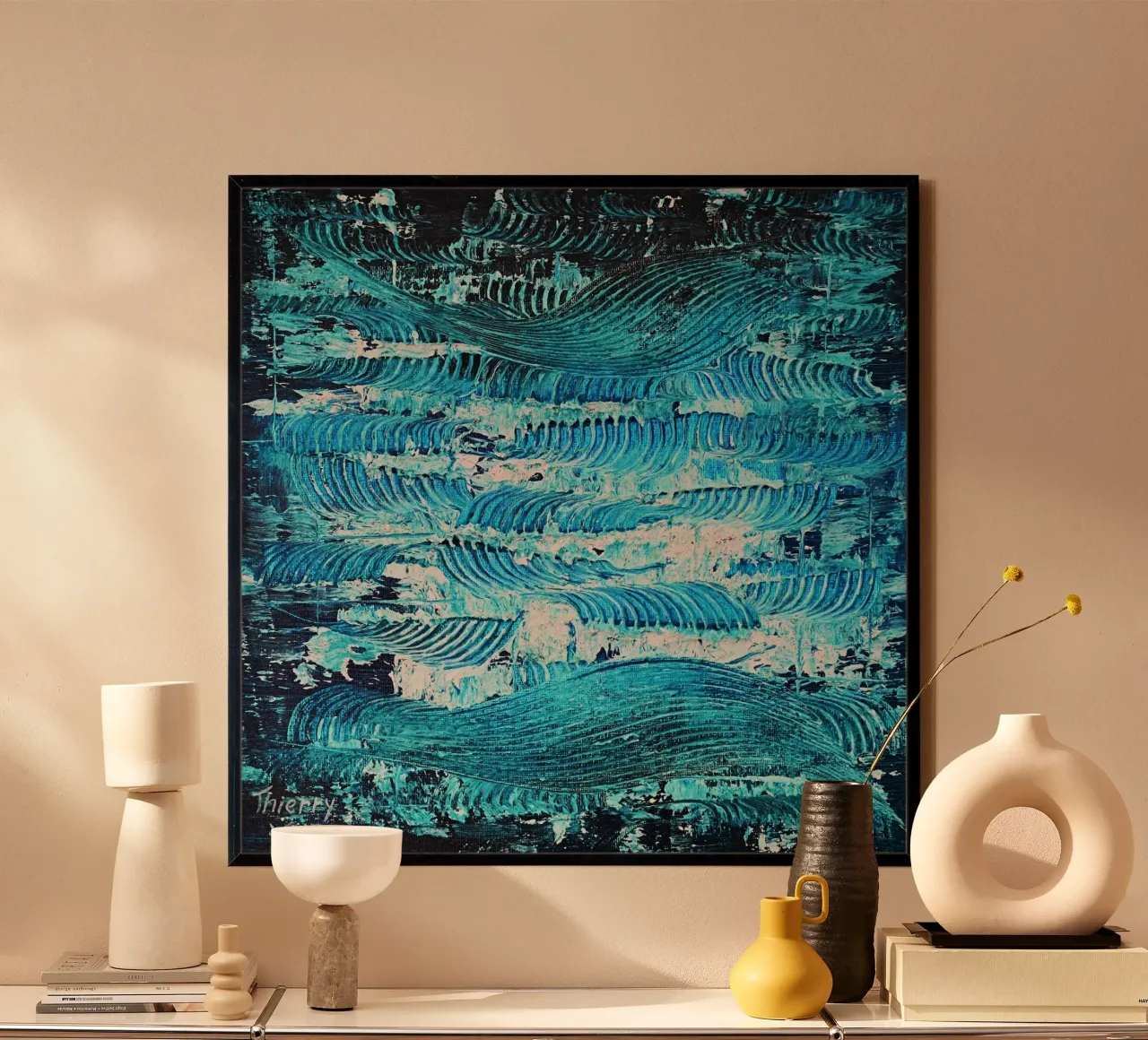 3D DREAM 13 poster con telaio in plastica da Thierry Vobmann Abstract painting