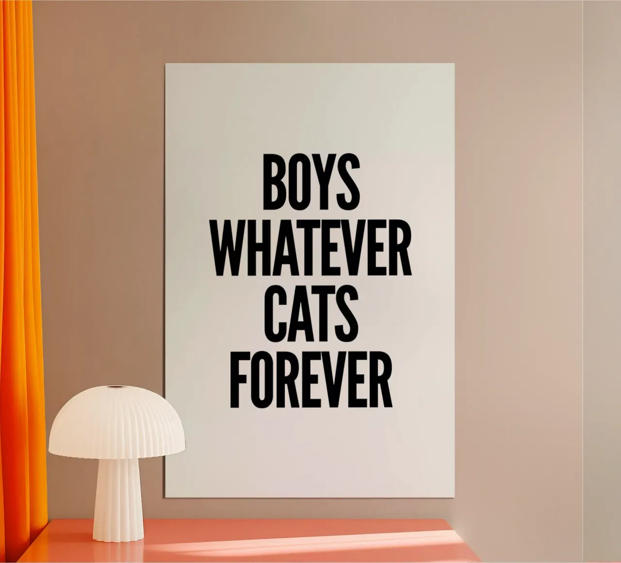 Boys poster con telaio in alluminio da Mottos by Sinan Saydik