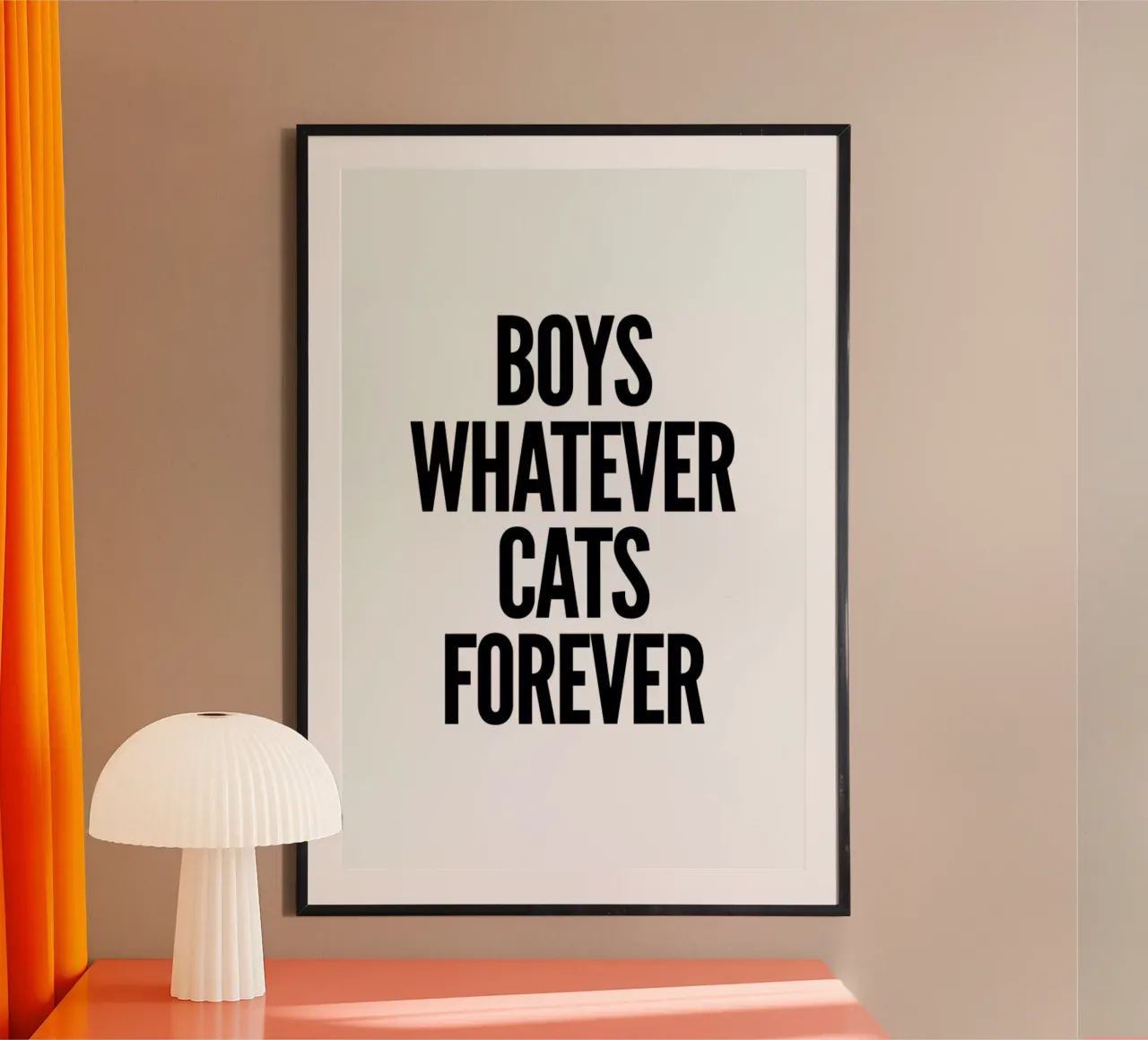 Boys poster con telaio in alluminio da Mottos by Sinan Saydik