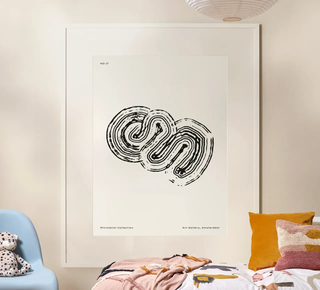 Minimalist Collection No 17 poster con telaio in alluminio da treechild