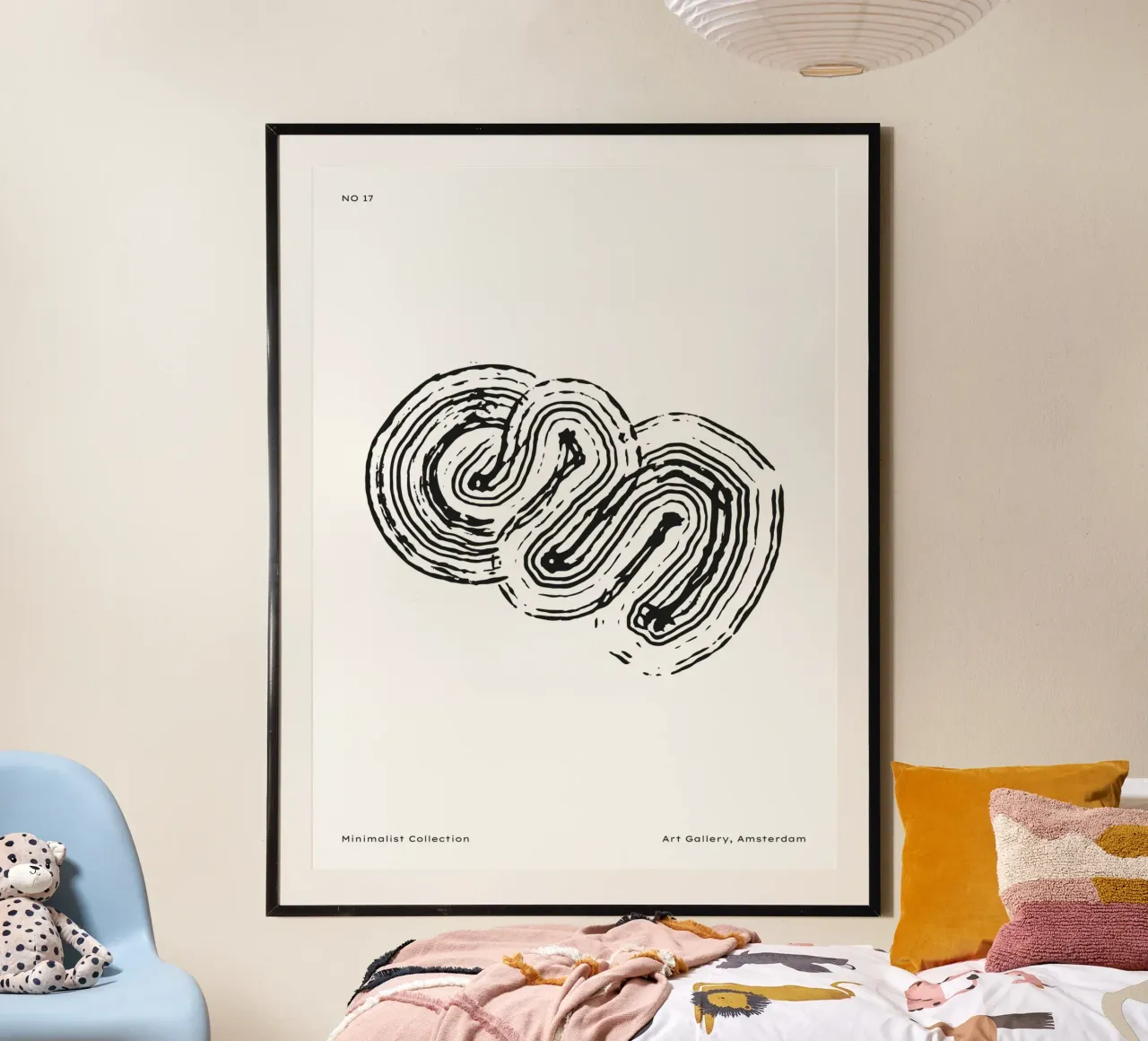 Minimalist Collection No 17 poster con telaio in alluminio da treechild