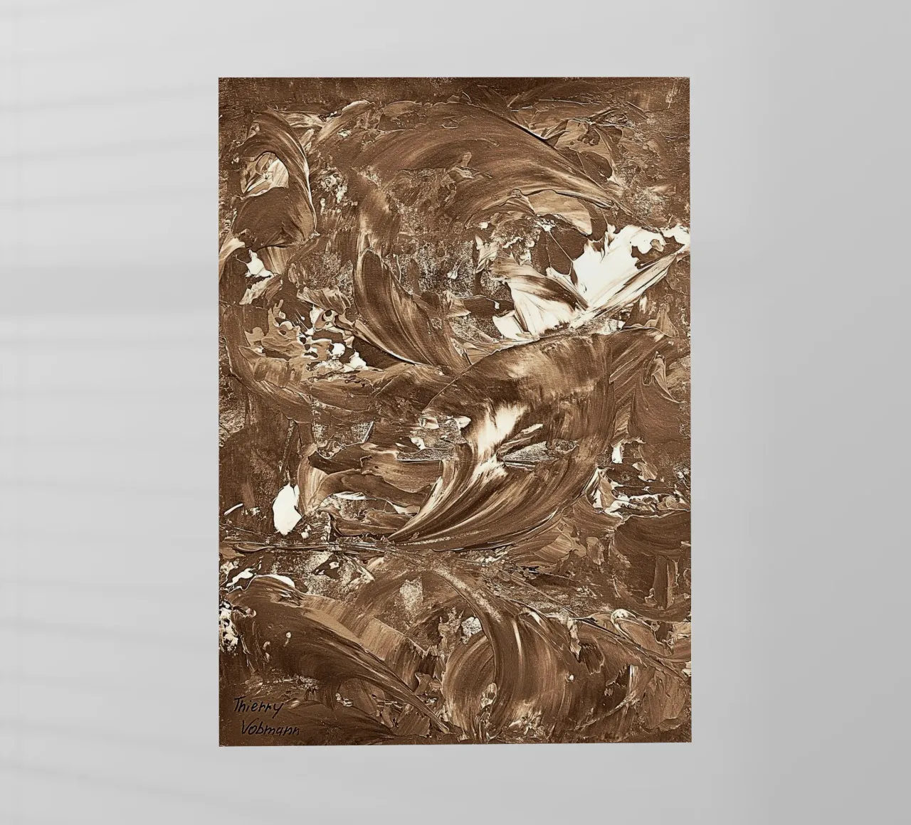 SEPIA 28 pellicola backlit da Thierry Vobmann Abstract painting
