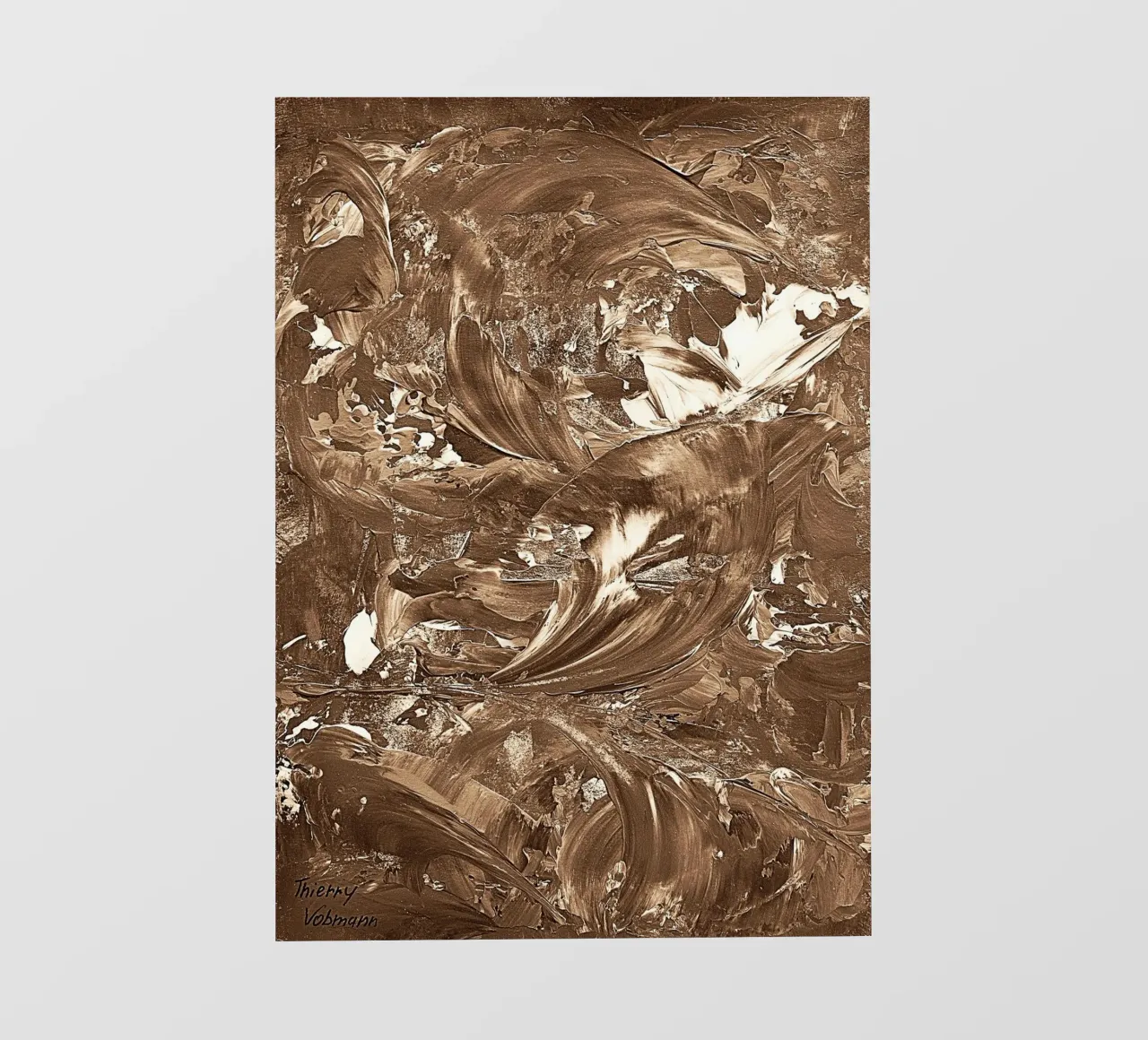 SEPIA 28 pellicola backlit da Thierry Vobmann Abstract painting