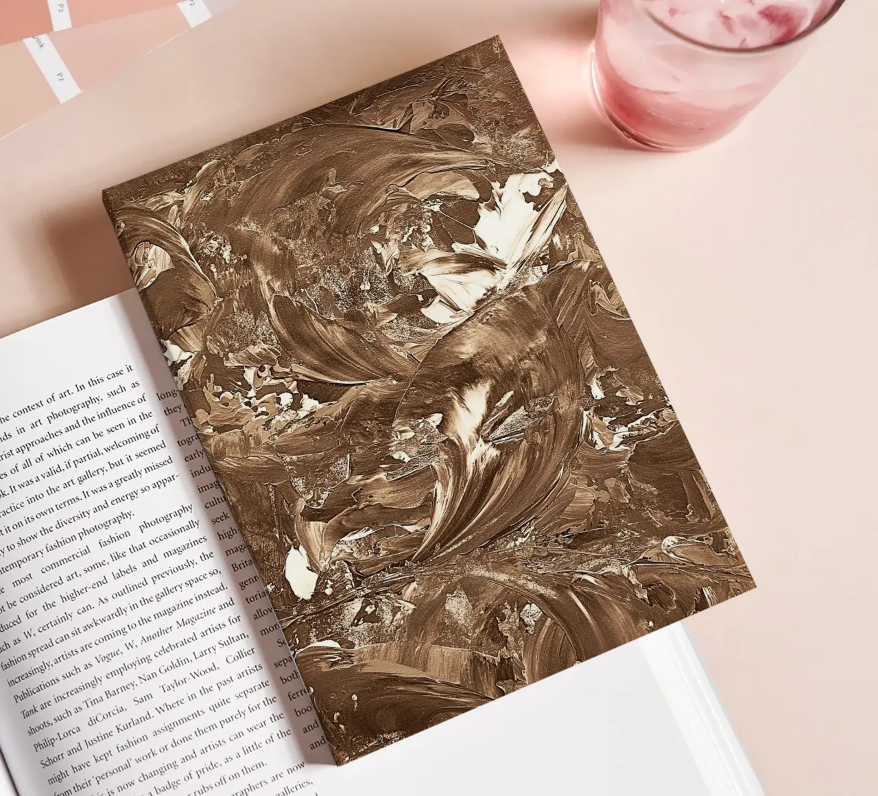 SEPIA 28 notebook by Thierry Vobmann Abstract painting