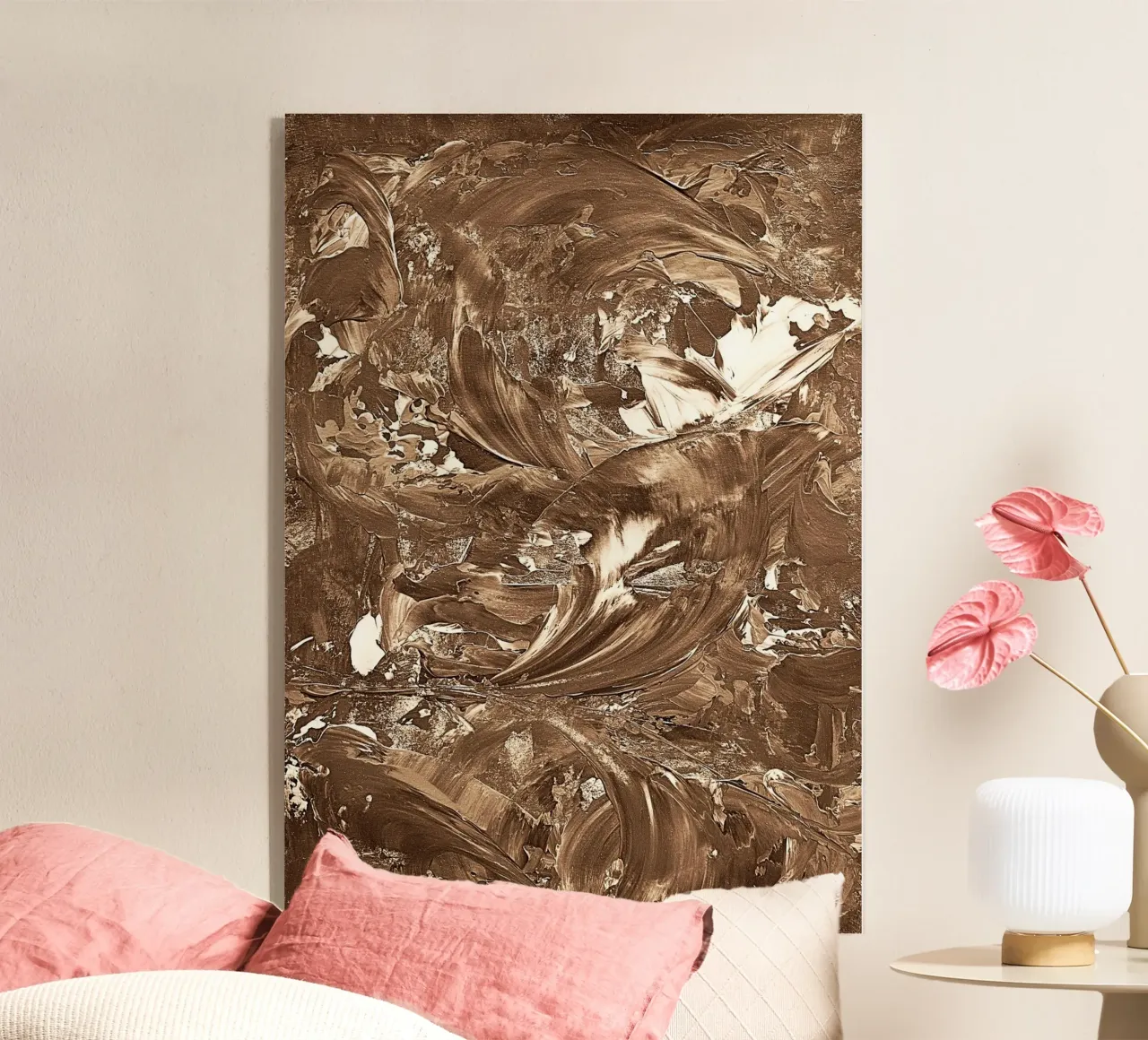SEPIA 28 acrylic glass by Thierry Vobmann Abstract painting