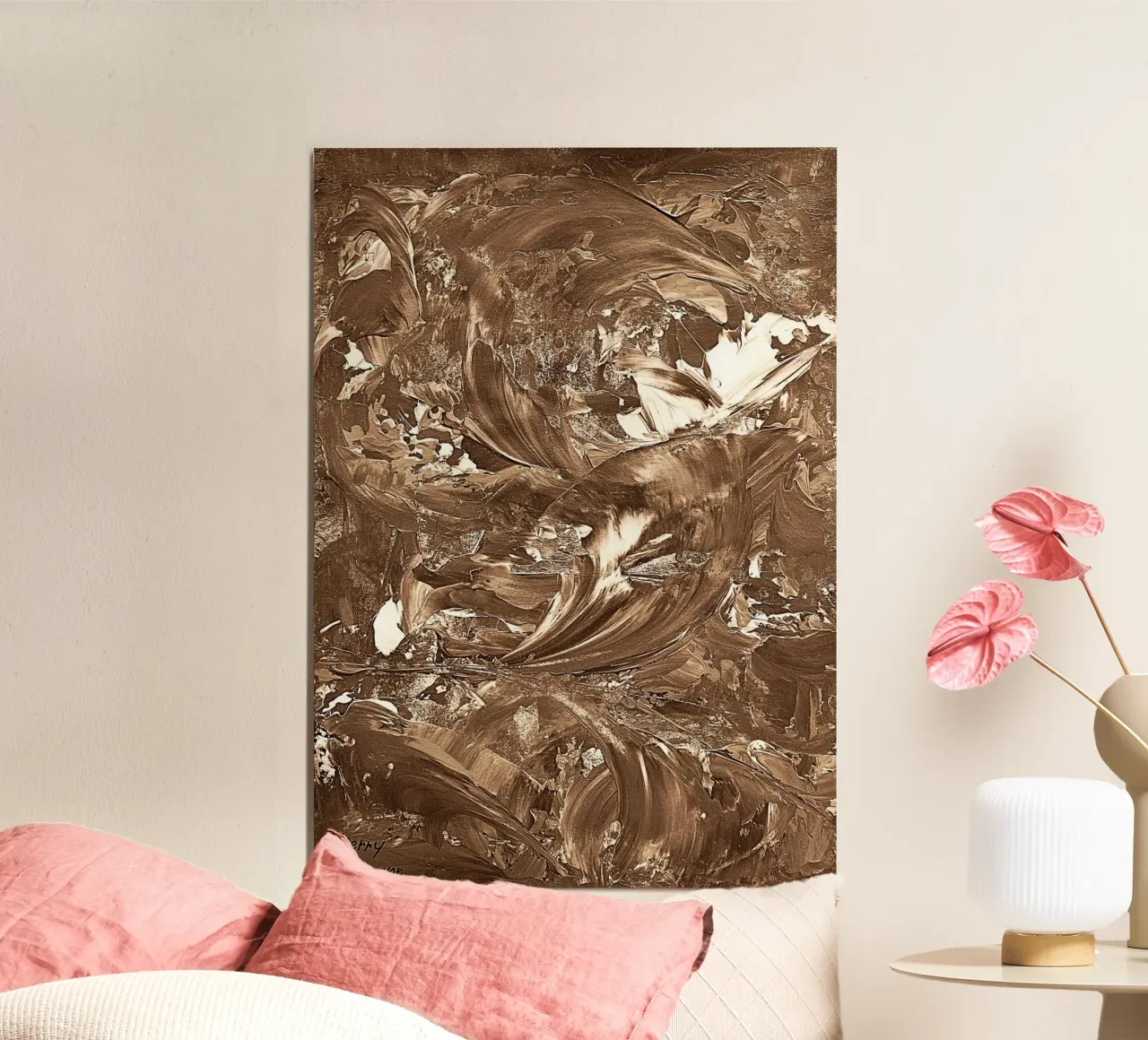 SEPIA 28 carta hahnemühle da Thierry Vobmann Abstract painting
