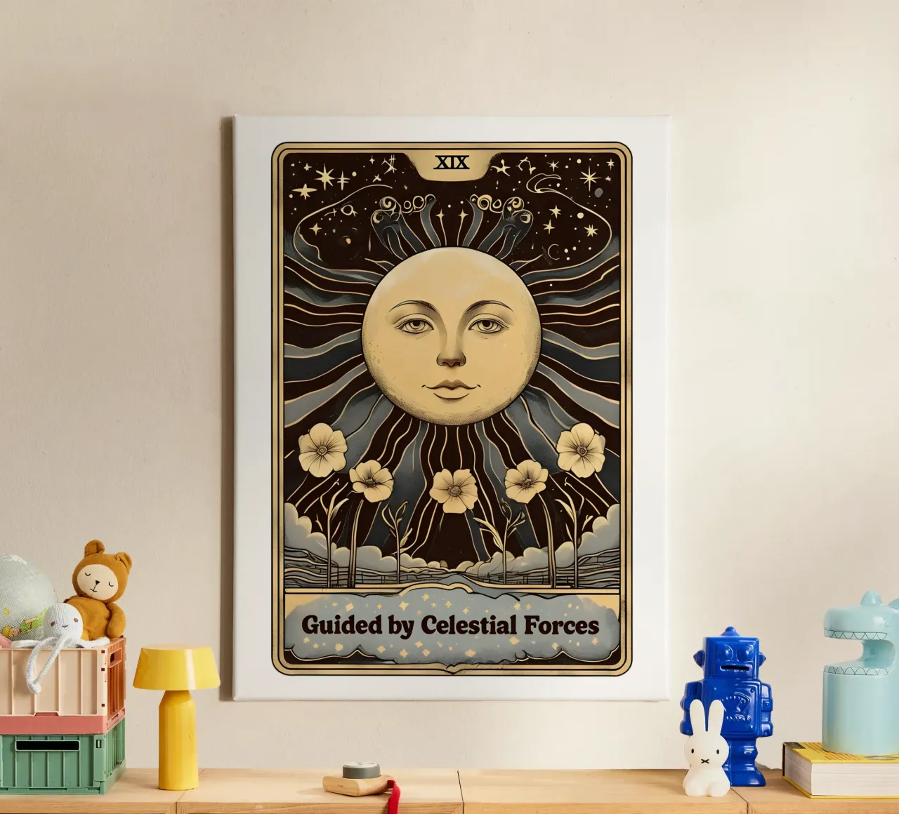 Guidato dalle forze celesti Vintage tela da RETRO VINTAGE EDITION