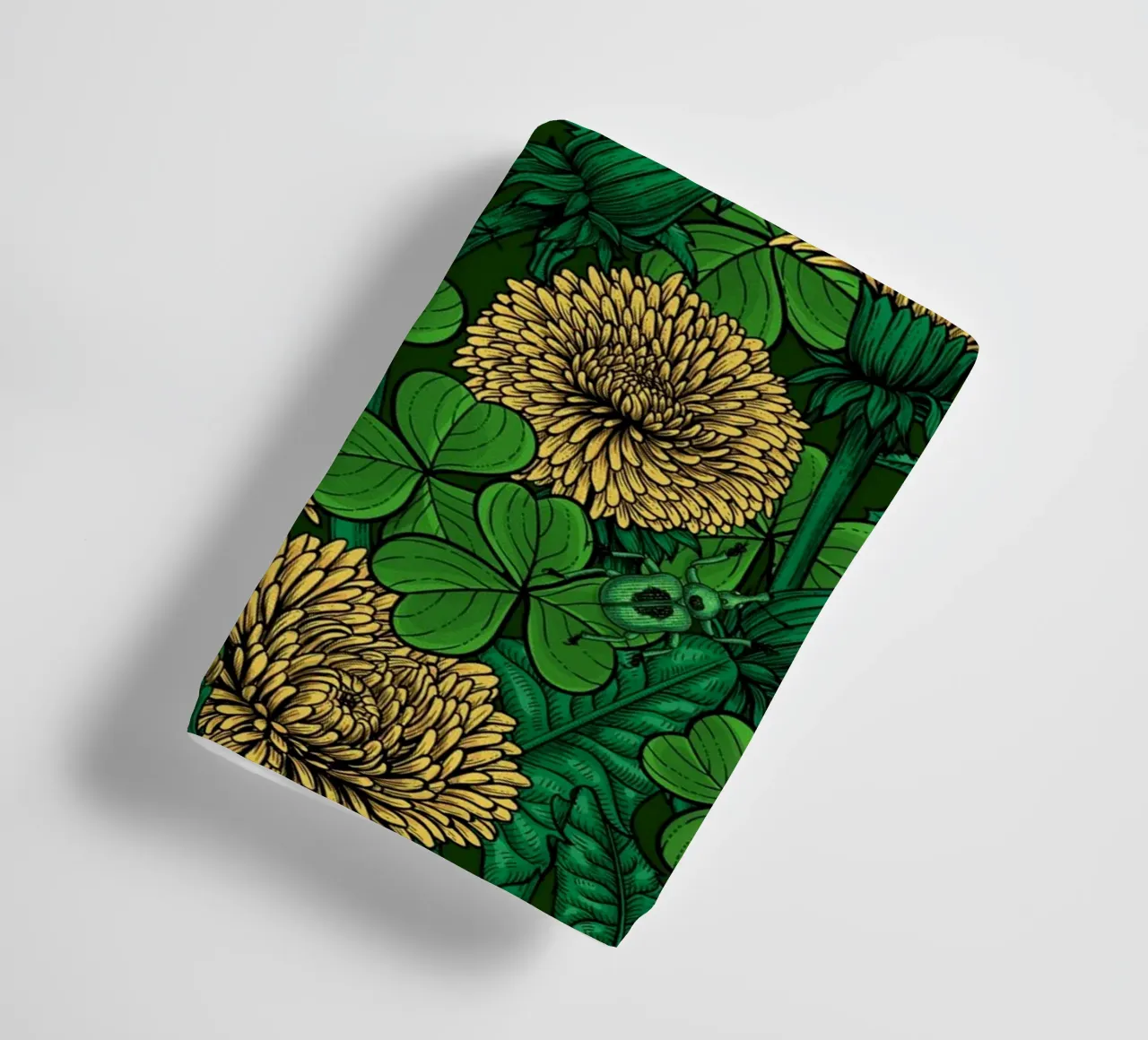 La prairie en vert et jaune serviette de bain de Painted Nature
