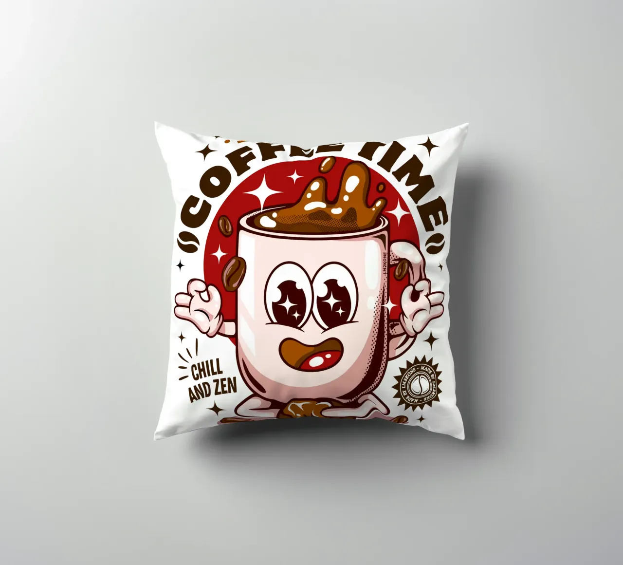 Tempo di caffè divertente cuscino da LM2KONE
