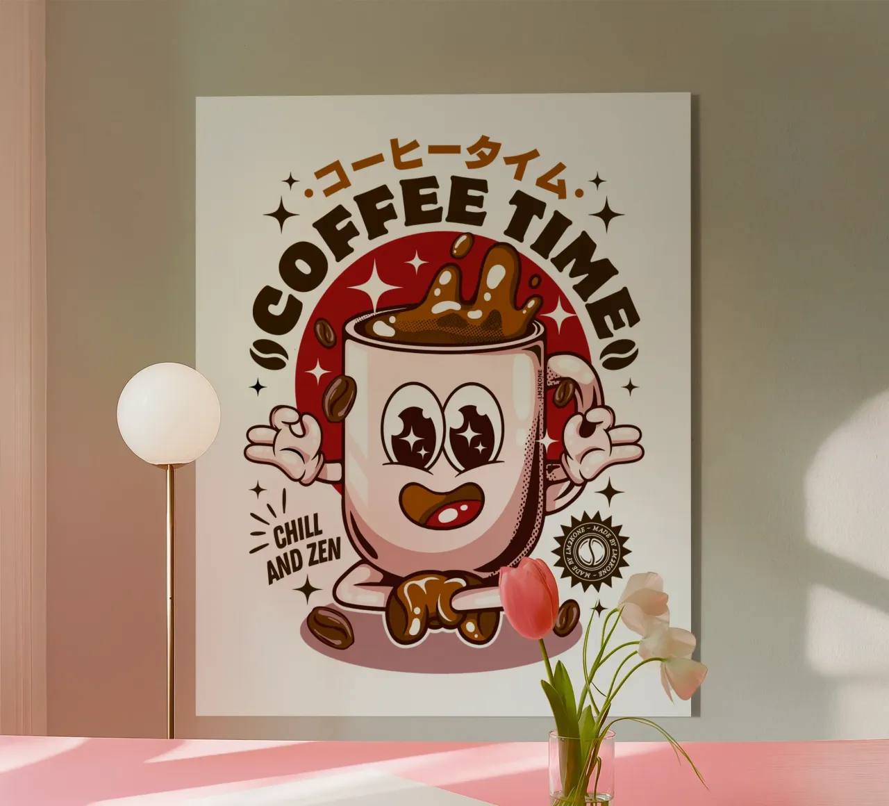 Lustige Kaffeezeit Acryl-Glas von LM2KONE