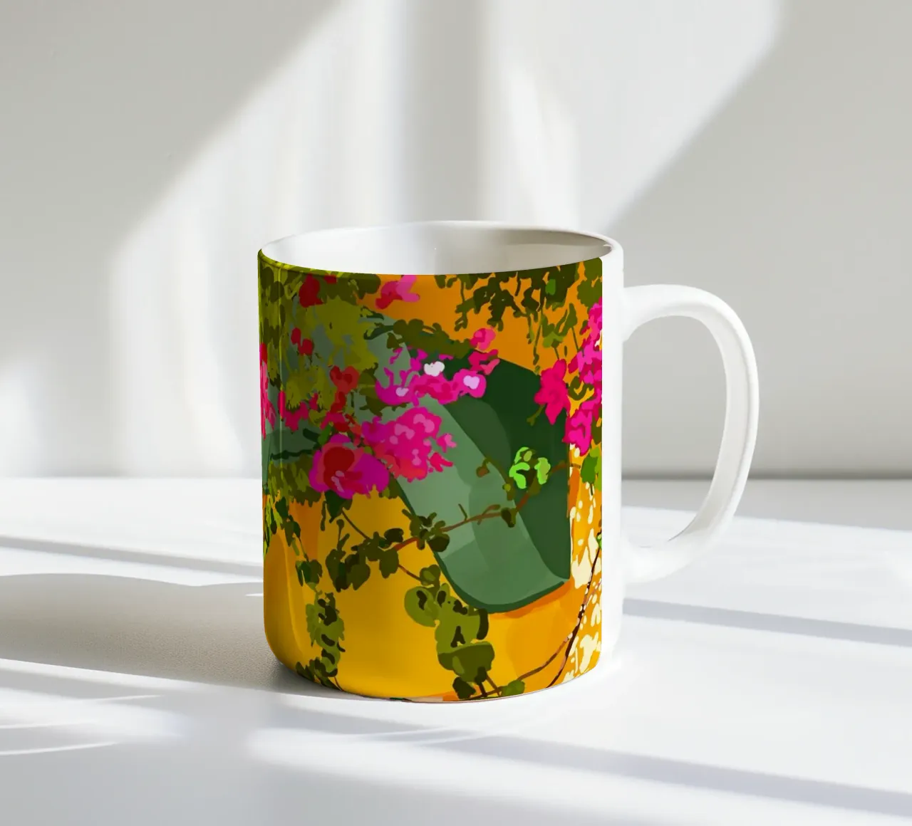 Vivre dans une architecture ensoleillée Bâtiments d'été mug en céramique de 83oranges