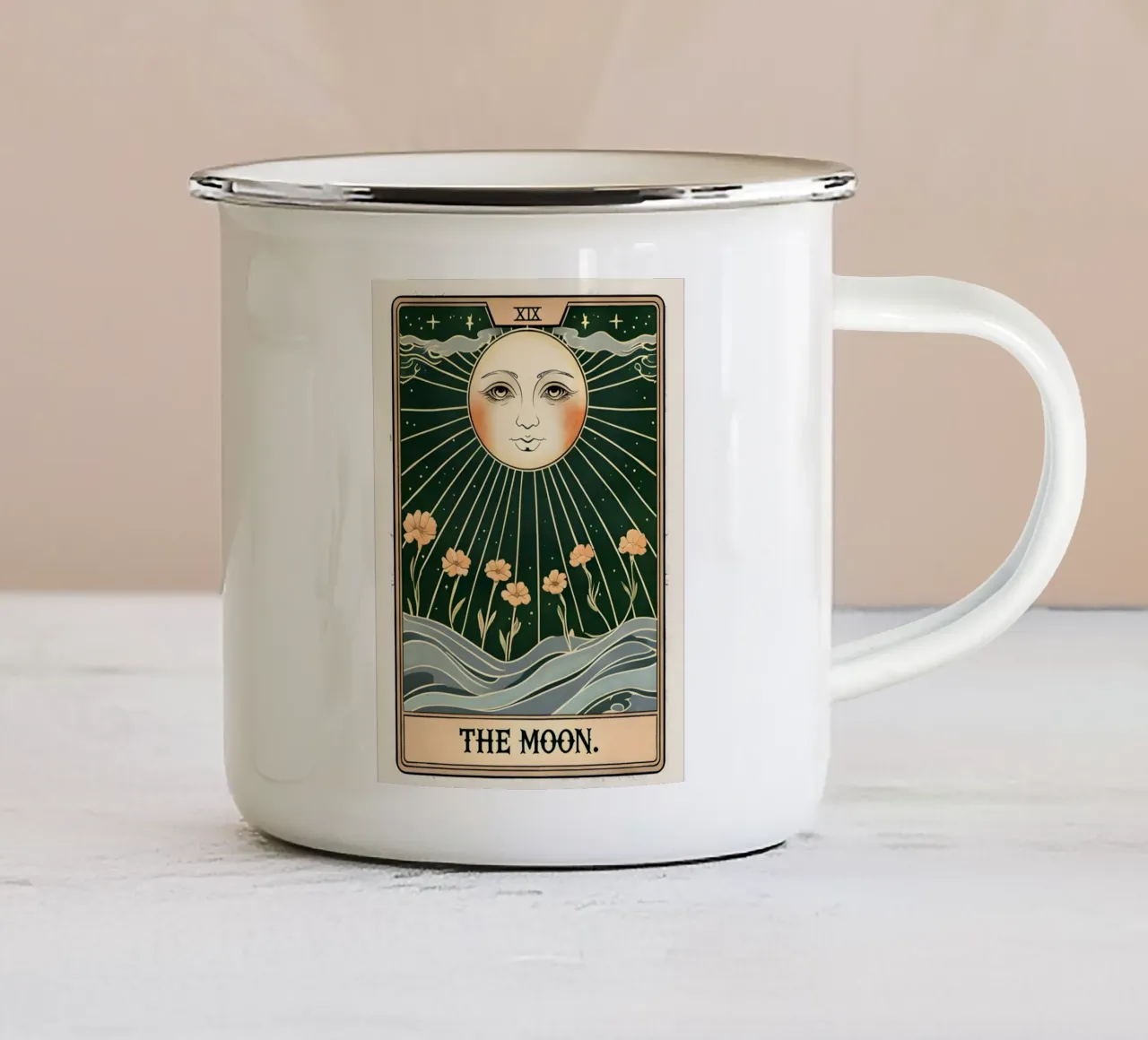La Luna Vintage tazza in smalto da RETRO VINTAGE EDITION