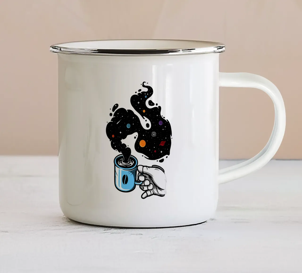 Caffè spaziale tazza in smalto da LM2KONE