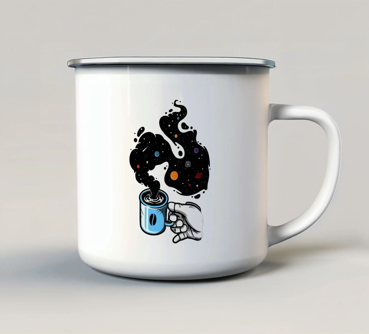 Caffè spaziale tazza in smalto da LM2KONE