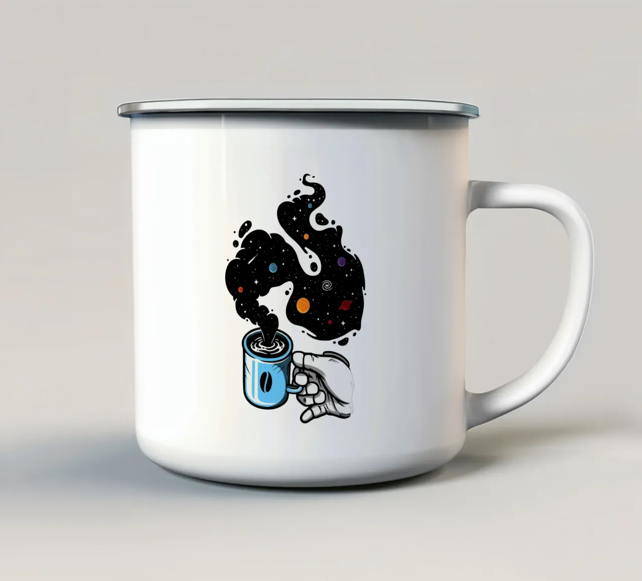 Caffè spaziale tazza in smalto da LM2KONE