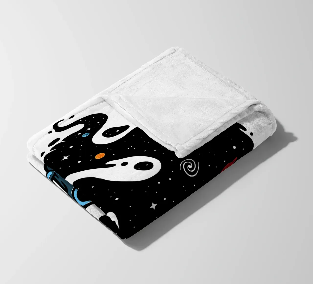 Space Coffee fleece blanket by LM2KONE