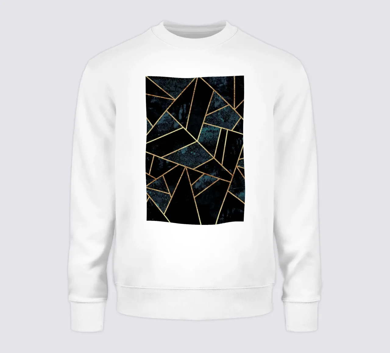 Deep Teal Stone sweatshirt by Elisabeth Fredriksson