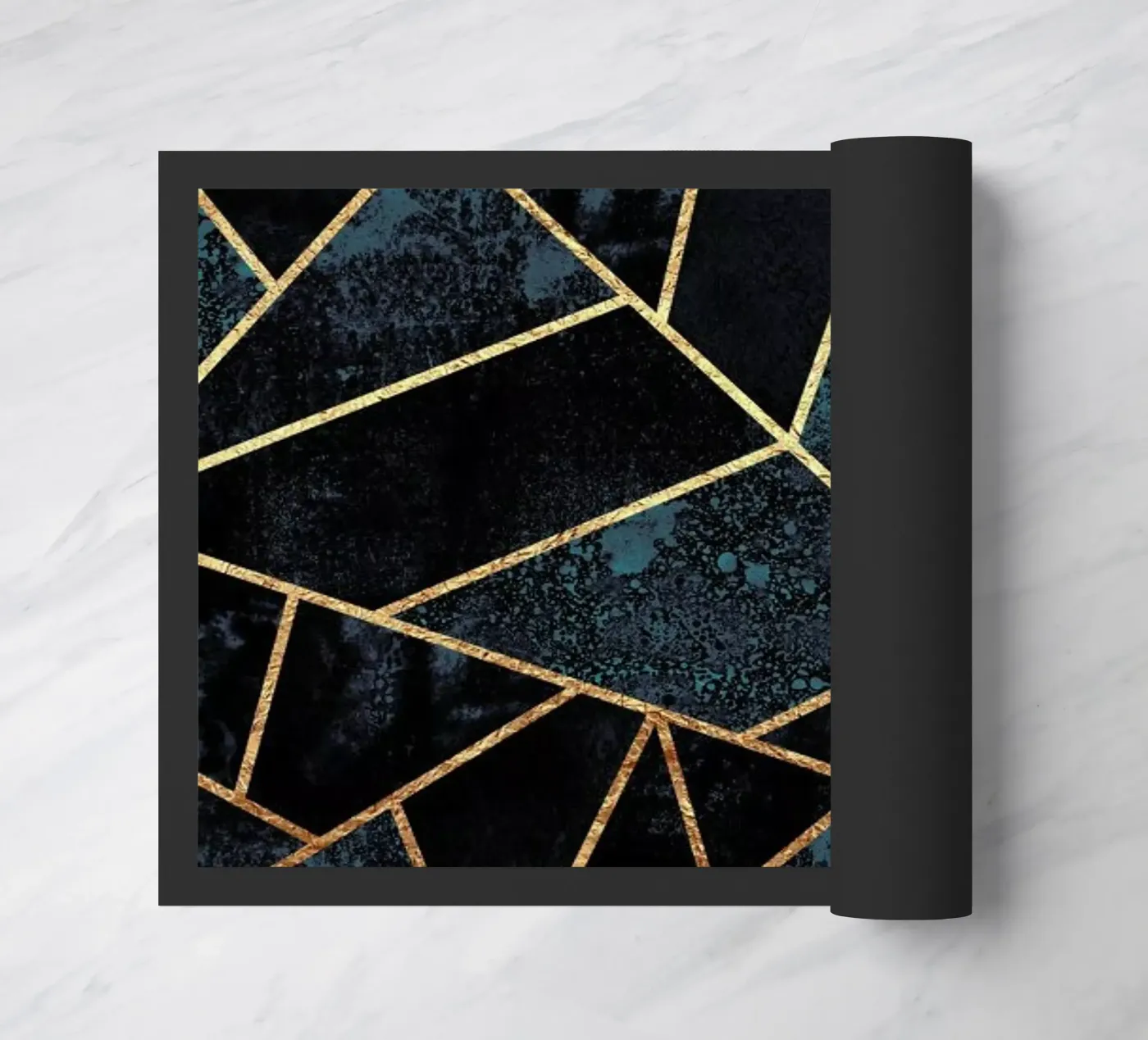 Deep Teal Stone doormat by Elisabeth Fredriksson
